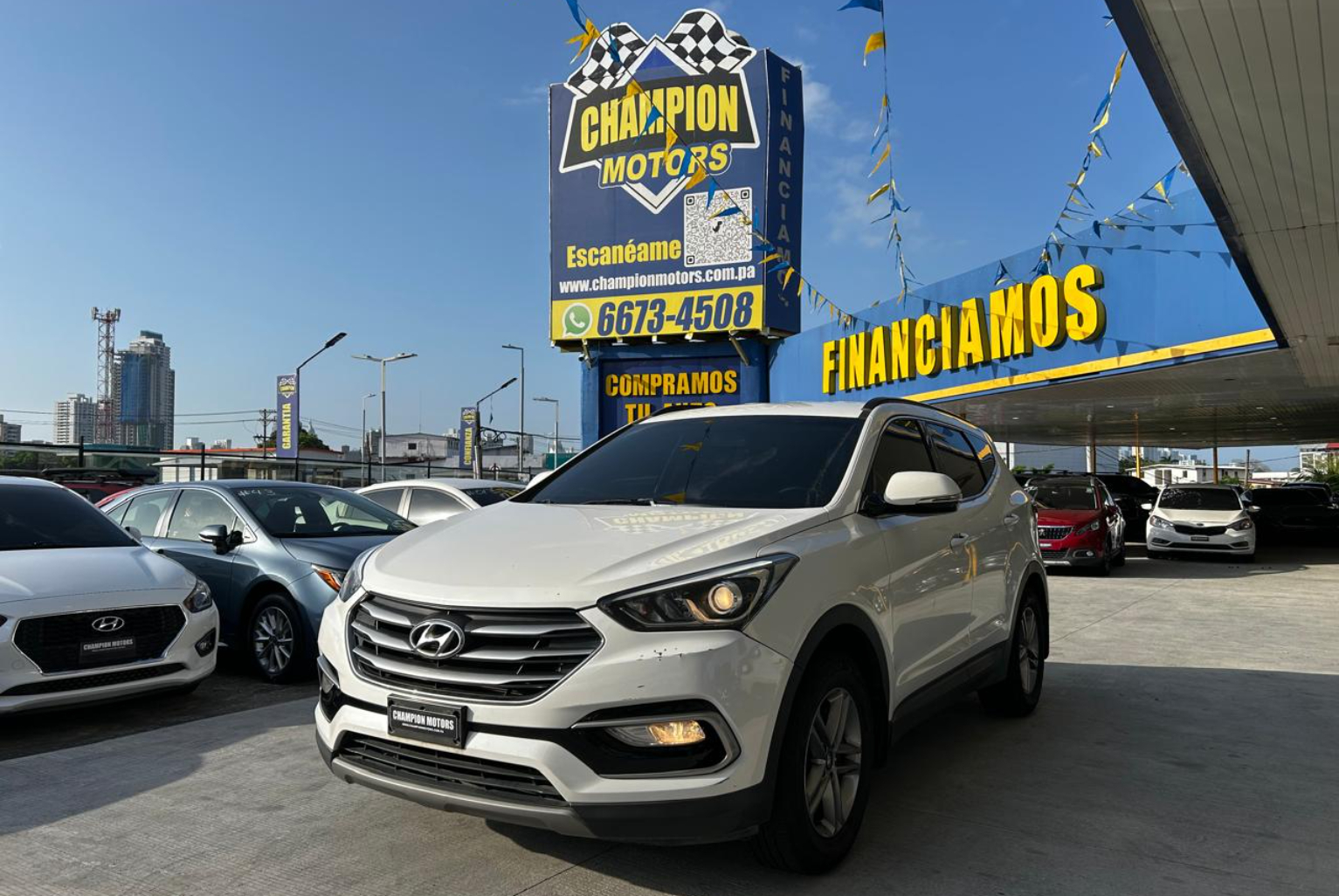 Hyundai Santa Fe 2018 Automático color Blanco, Imagen #1