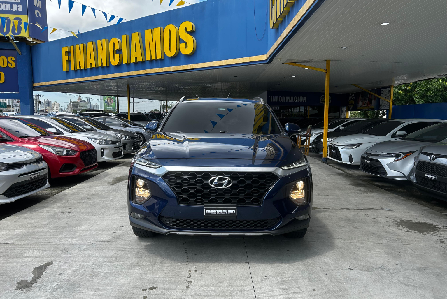Hyundai Santa Fe 2019 Automático color Azul, Imagen #2