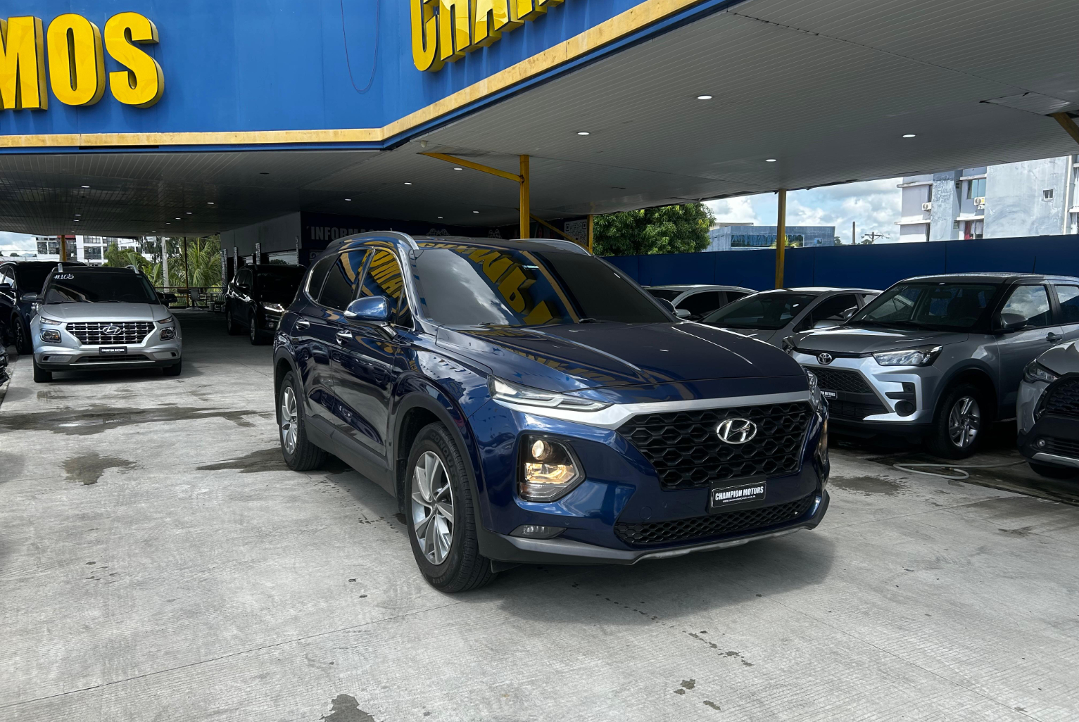 Hyundai Santa Fe 2019 Automático color Azul, Imagen #3