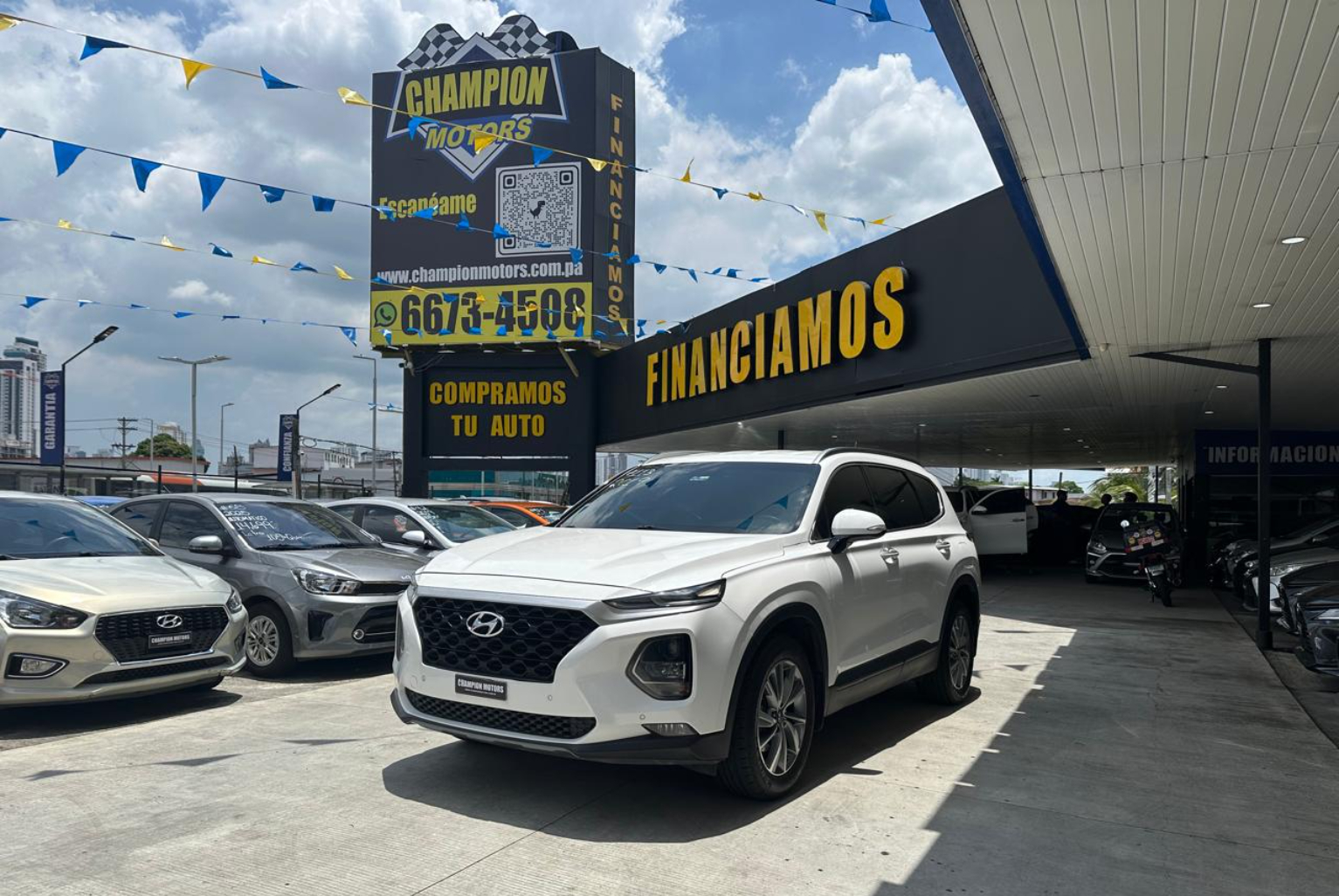 Hyundai Santa Fe 2019 Automático color Blanco, Imagen #1
