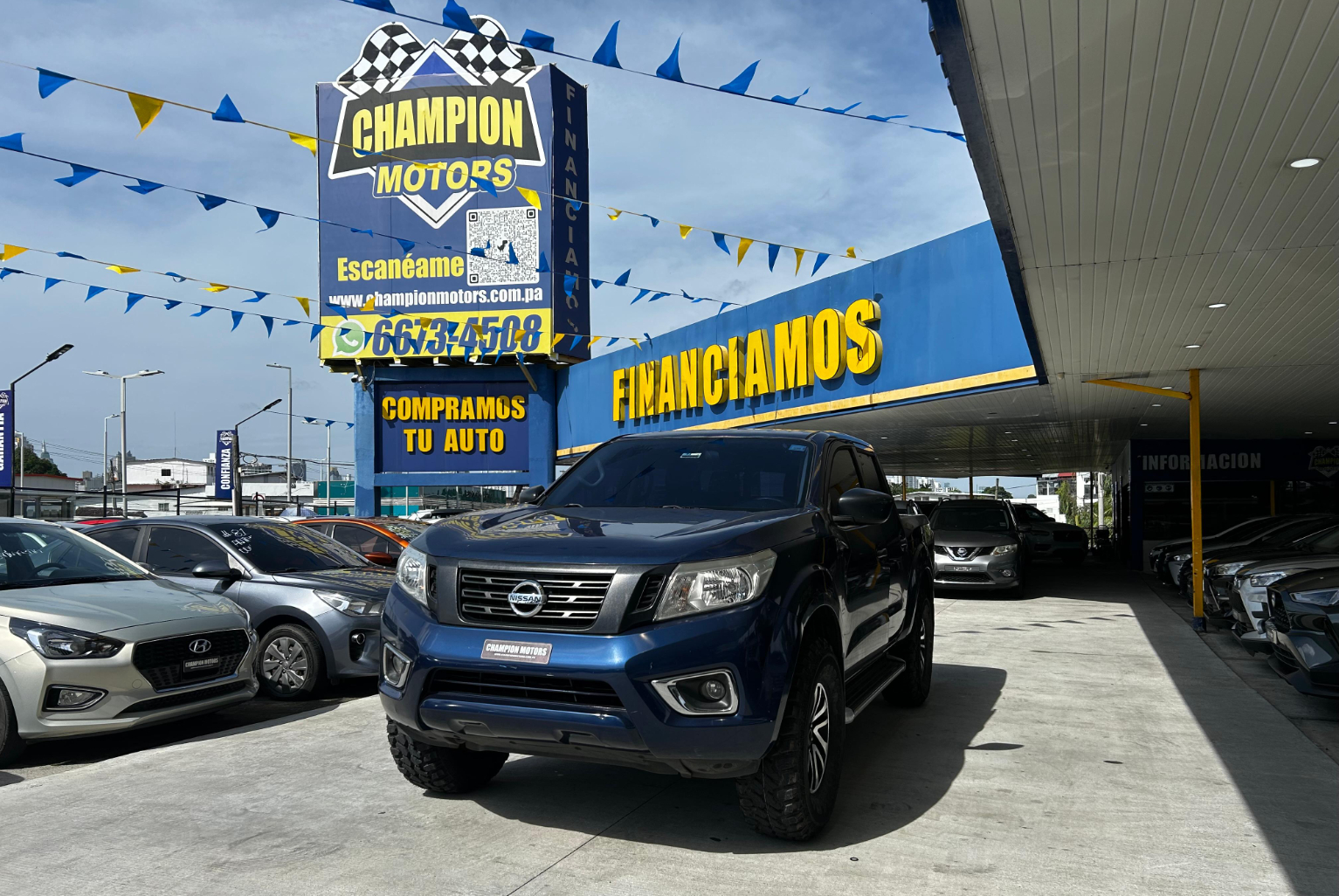 Nissan Frontier 2018 Manual color Azul, Imagen #1