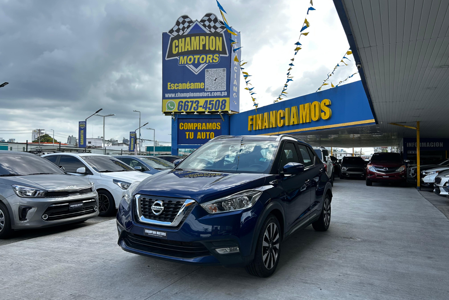 Nissan Kicks 2018 Automático color Azul, Imagen #1